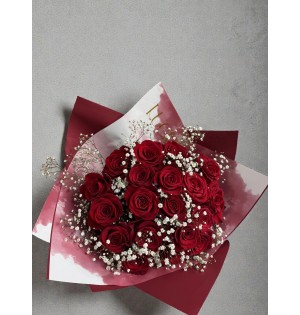 Kırmızı Ekvador Gül Buketi